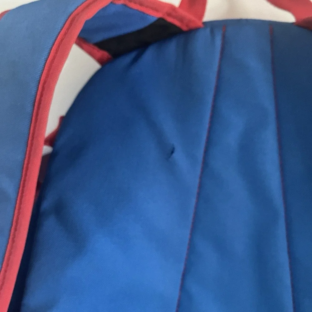 Easton Bat Bag Red Blue Gray Colorblock Large Backpack Baseball Softball Zipper